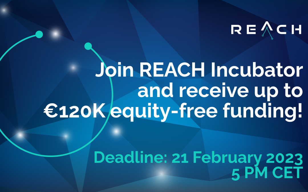 REACH data incubator looking for promising big data startups and SMEs